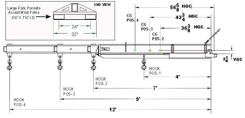 Heavy Duty Jib Drawings and Specs