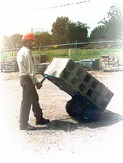 Block Cart on the Job