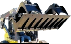 Skid Steer Grapple Bucket bottom ribs